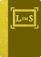 A yellow book with the letters LtmS on the cover